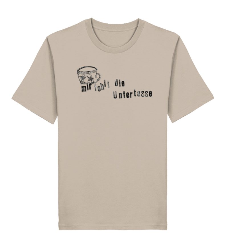 "Mir fehlt die Untertasse" von Raquel Ro - Herren Premium Organic Shirt 2.0 ST/ST-7081