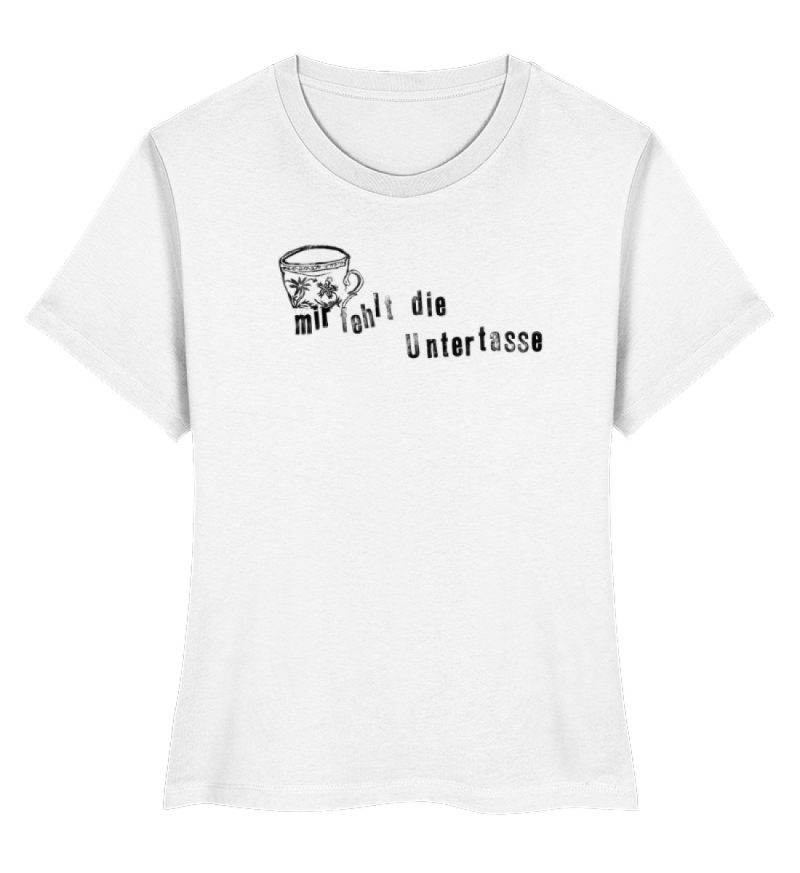 "Mir fehlt die Untertasse" von Raquel Ro - Damen Premium Organic Shirt-3