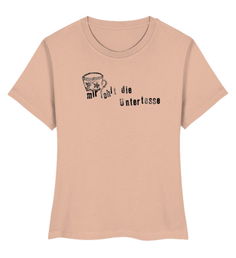 "Mir fehlt die Untertasse" von Raquel Ro - Damen Premium Organic Shirt-7234