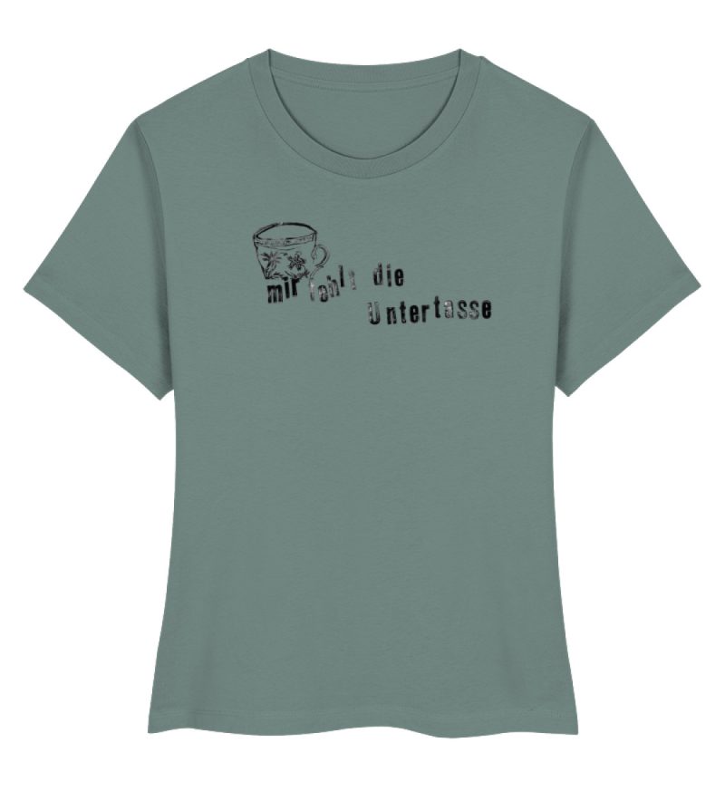 "Mir fehlt die Untertasse" von Raquel Ro - Damen Premium Organic Shirt-7236