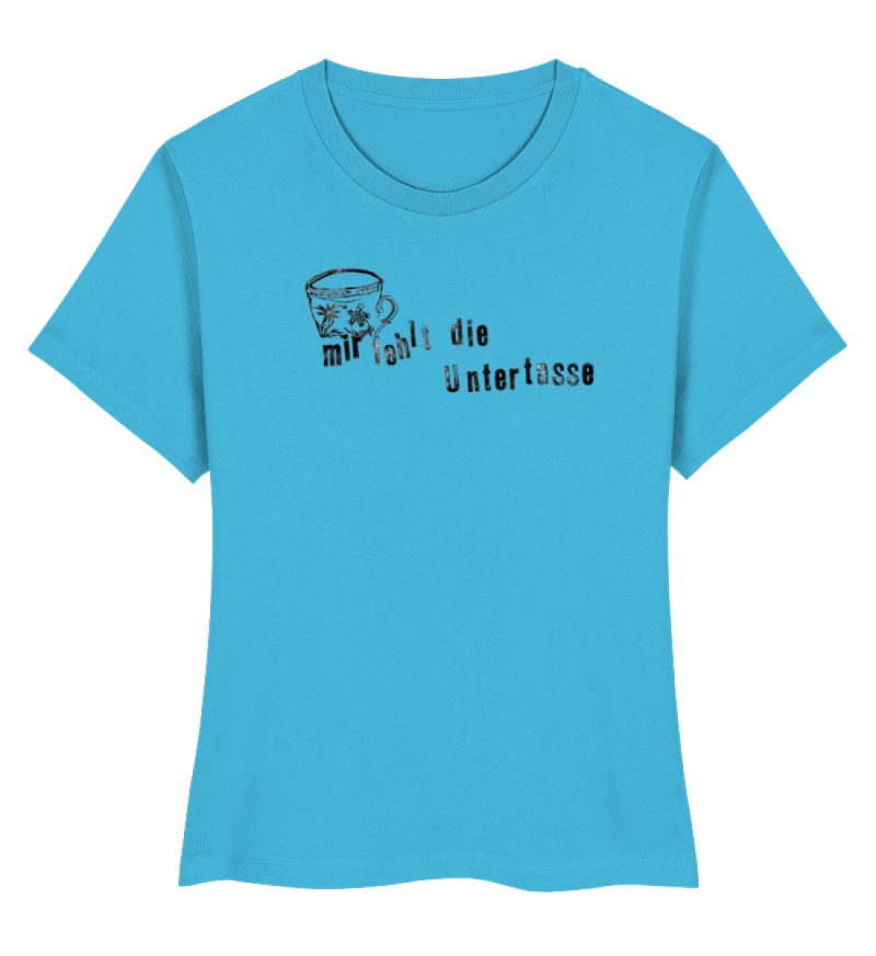 "Mir fehlt die Untertasse" von Raquel Ro - Damen Premium Organic Shirt-7144