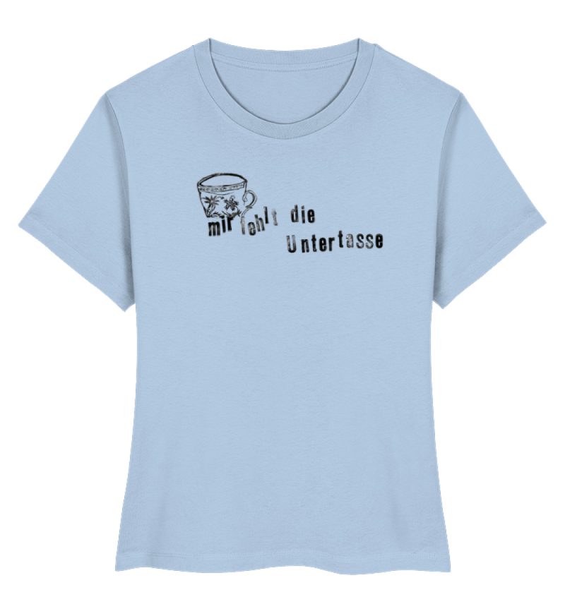 "Mir fehlt die Untertasse" von Raquel Ro - Damen Premium Organic Shirt-7240