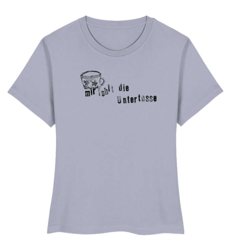 "Mir fehlt die Untertasse" von Raquel Ro - Damen Premium Organic Shirt-7092