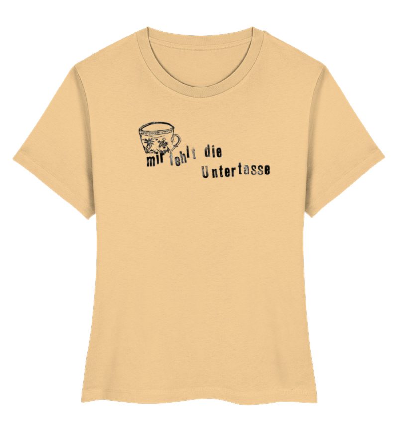 "Mir fehlt die Untertasse" von Raquel Ro - Damen Premium Organic Shirt-7239